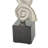 Aluminum Metal Shell Decorative Candle Holder with Black Marble Bases Set-1593590642