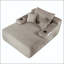Méridienne convertible avec tissu moelleux, porte-gobelet et aucun assemblage requis-576935553