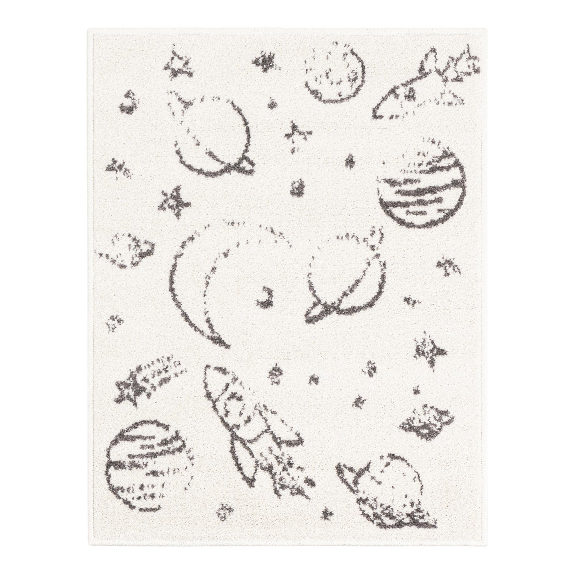 Kids Rug, Rectangle 2'2" x 2'11", Ivory