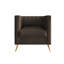Fauteuil carré en velours Cramlington-99419306