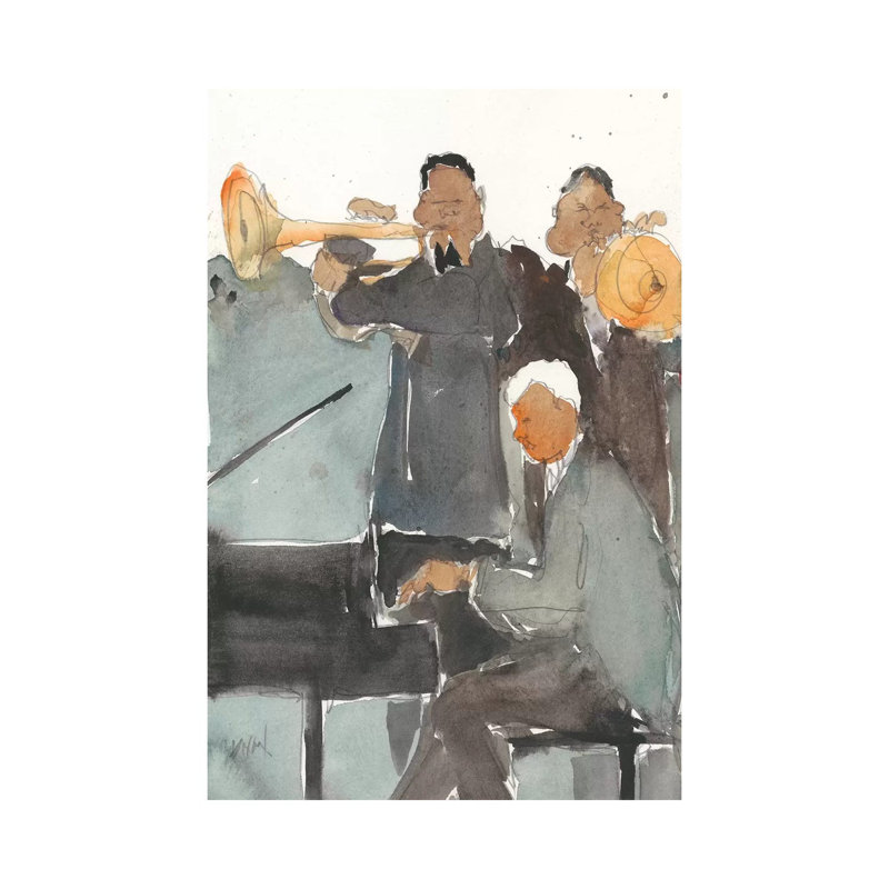 «All Together Now I» par Samuel Dixon, reproduction d'art sur toile tendue, H 60 po x l 40po x P 1,5 po