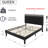 Queen Upholstered Bed With 2 Nightstands – Modern Bedroom Set-1421438238-1421438243
