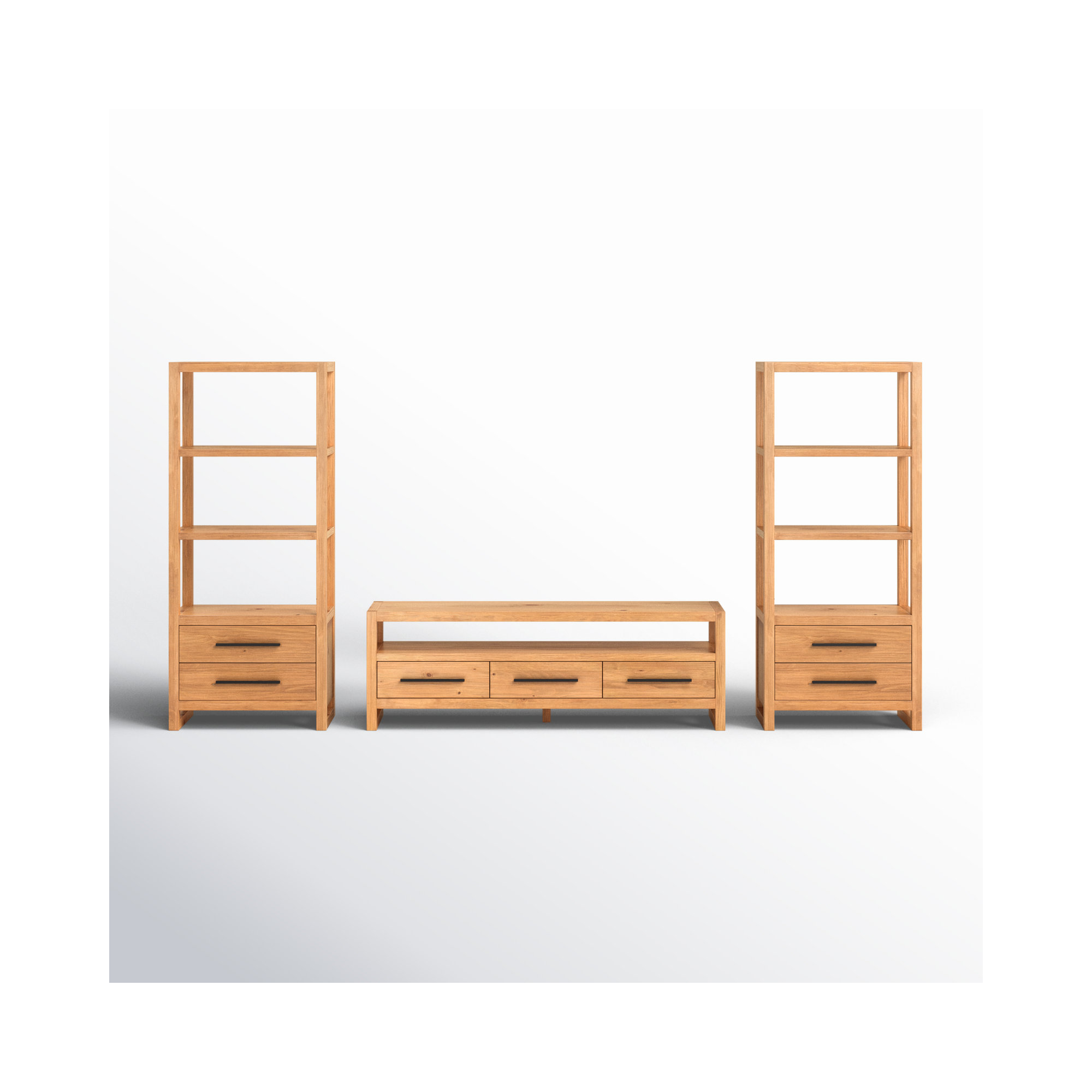 Modica 3-Piece Entertainment Center, Natural