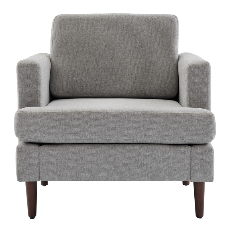 Mid-Century Single Accent Chairs Armchair, Grey
