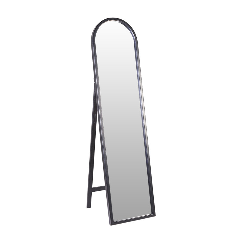 Wood Flat Floor Mirror