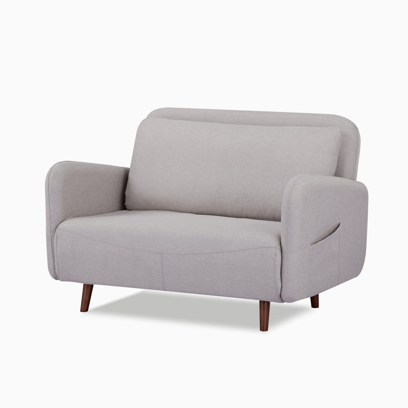 Fauteuil convertible et demi Ashriya, Polyester beige