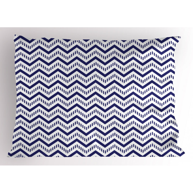 Polyester Chevron Sham, Twin