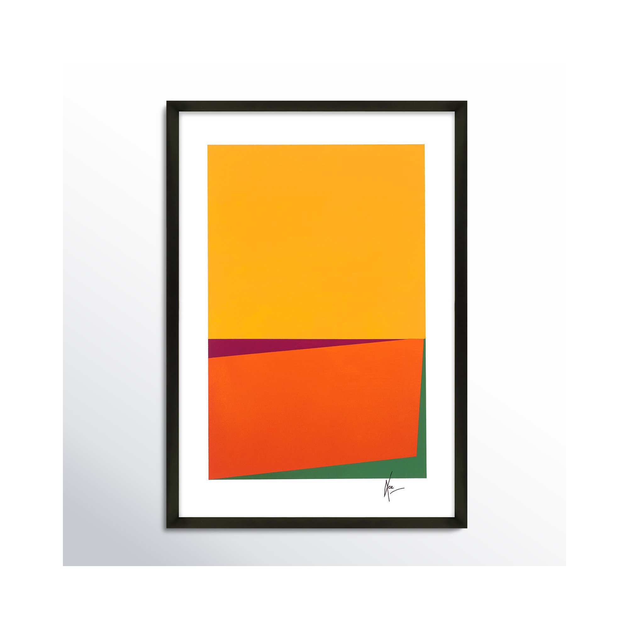 Sahara by Lee Lessem, 30" H x 21" W x 1.25" D, Black