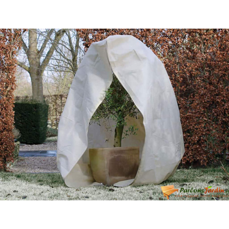 Nature Winter Fleece Cover 70 g/sqm, 300cm H x 250cm W x 250cm D, White
