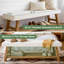 Polyester Blend Upholstered Storage Bench