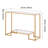 2-Tier Glass Console Table