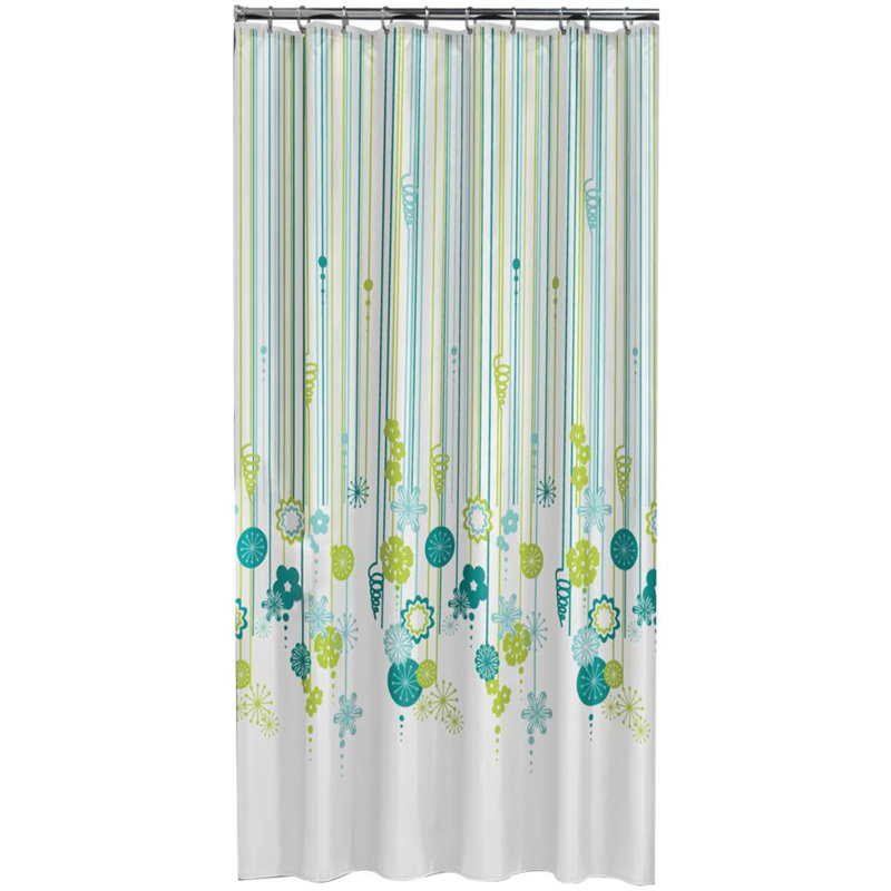 Sealskin Shower Curtain Fiesta 180cm Green