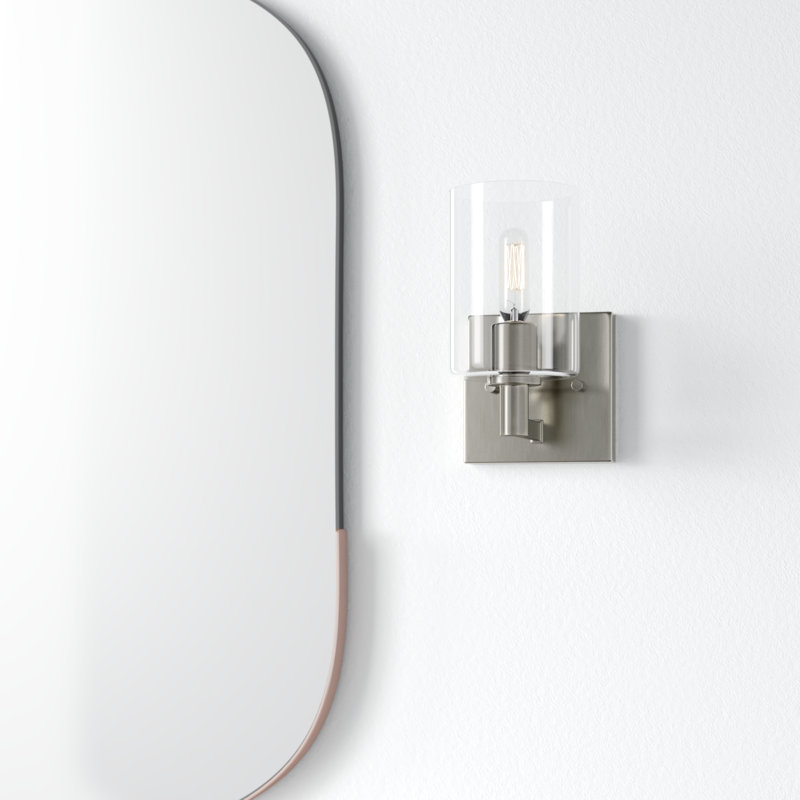 Haines Dimmable Bath Sconce, Brushed Nickel