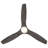 Skylark 54" 3 - Blade Outdoor LED Smart Flush Mount Ceiling Fan with Remote Control and Light Kit Included -126056807-66343234