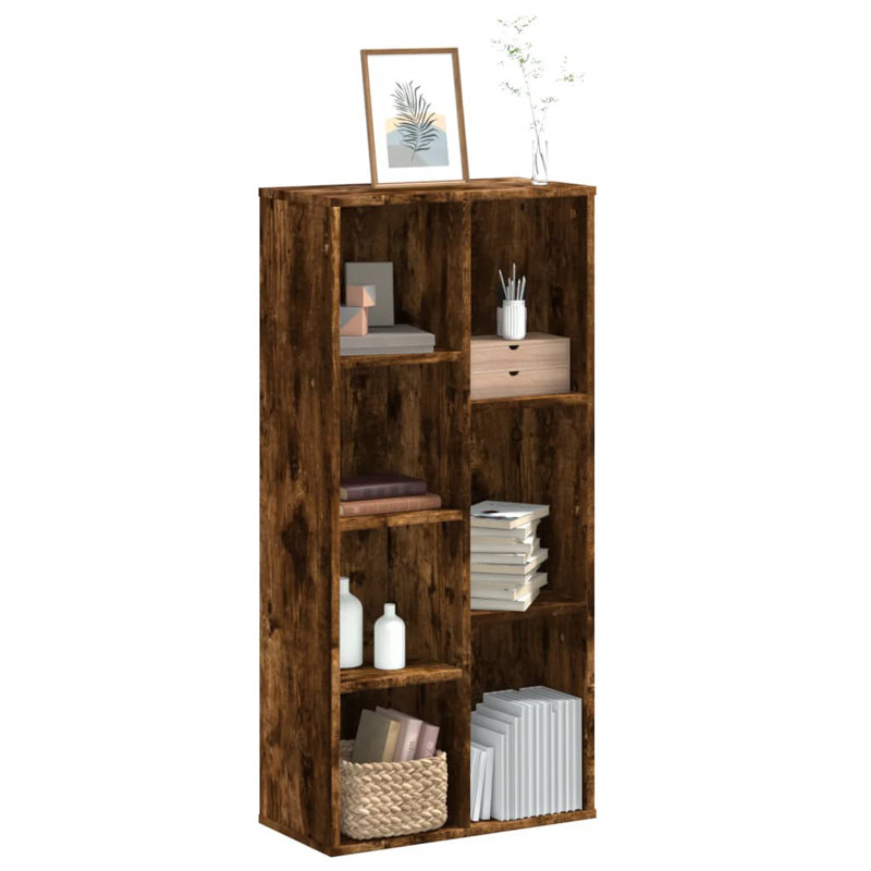 Savara 105cm H x 50cm W Bookcase, Smoked Oak