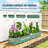 Raised Garden Bed, 7' x 3' x 1' Galvanized Planter Box, Green-143258494-172238301