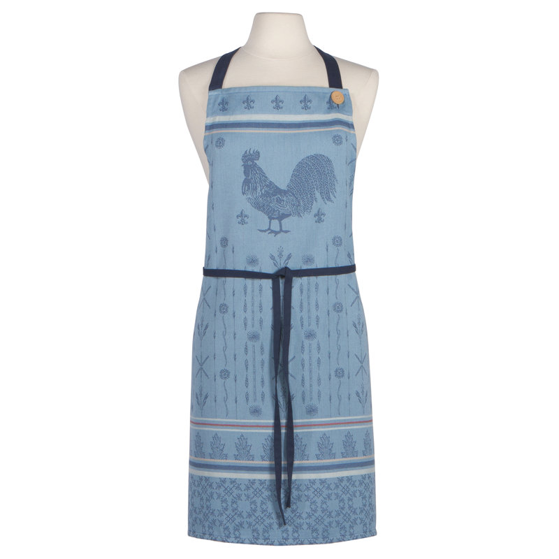 Tablier coq français en jacquard