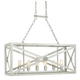 Medallion 6 - Light Kitchen Island Rectangle Pendant