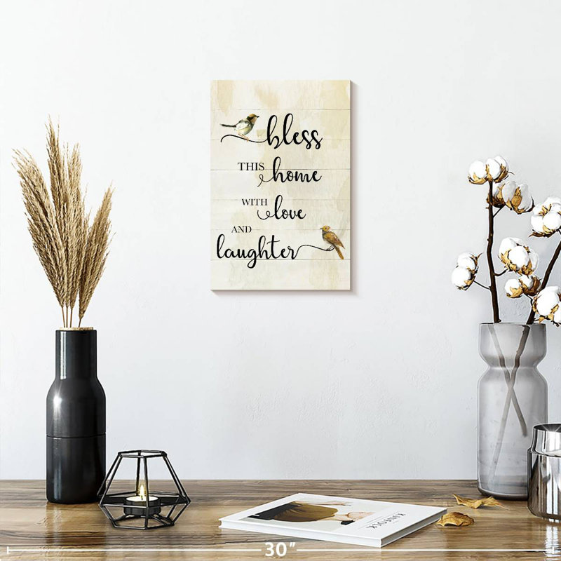 Plaque murale Kema Bless This Home, H 12 po x l 8 po