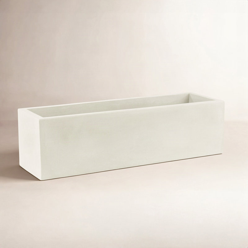 Jardinera Resin Planter Box, 5.5" H x 13.5" W x 5.5" D, Ice
