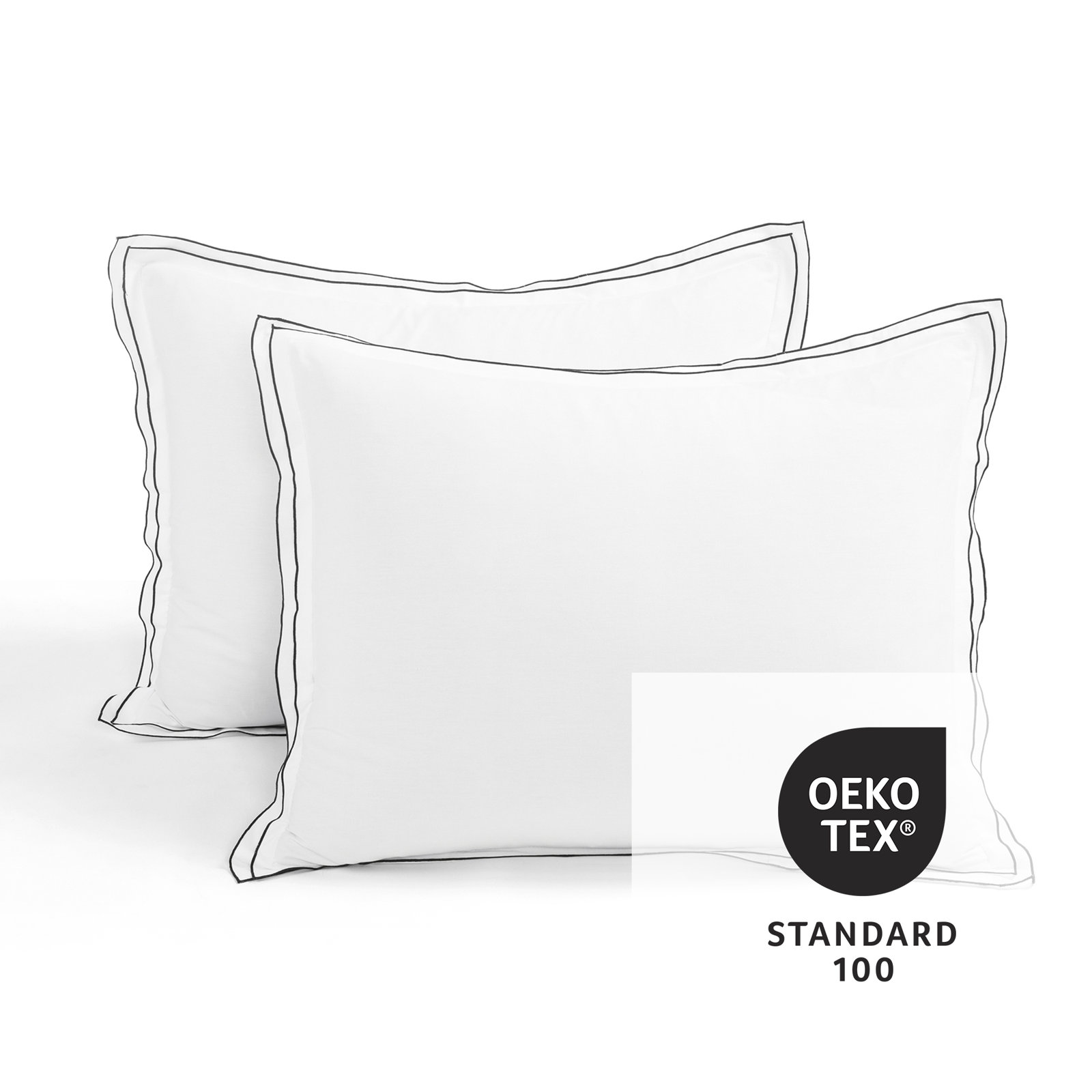 Hampton Embroidered Cotton Comforter Set, White, King Comforter + 2 King Shams