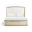 Water Upholstered Wingback Bed
