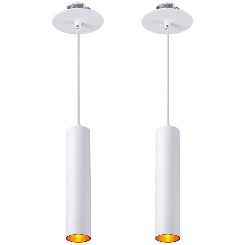 Luminaire suspendu cylindrique à 2 lumières DEL Kai