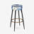 Cobalt Blue Foliage Victorian Pattern - Floral Bar Stools Set Of 2
