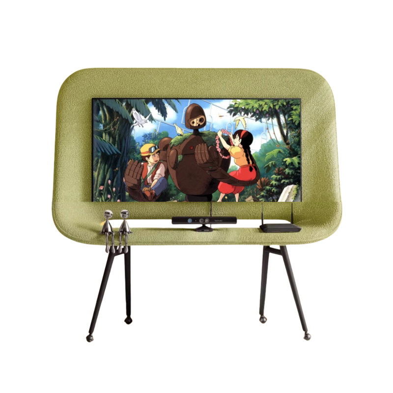 Meuble télé simple Creative, Vert avocat, 69.9”H x 72.4”L x 17.7”W