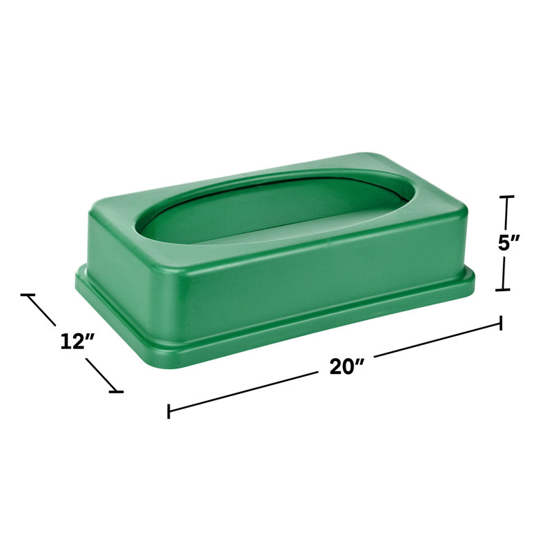 Poubelle en plastique 23 gallons, Vert