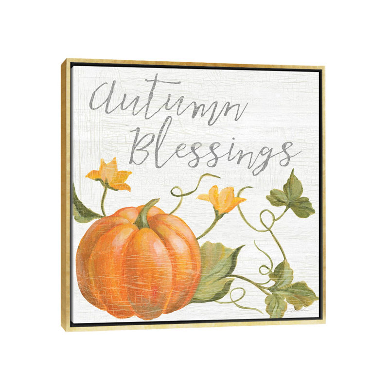 «Fall Splendor II» par Silvia Vassileva - impression d'art graphique, H 18 po x l 18 po x 1,5 po, Toile encadrée d'or