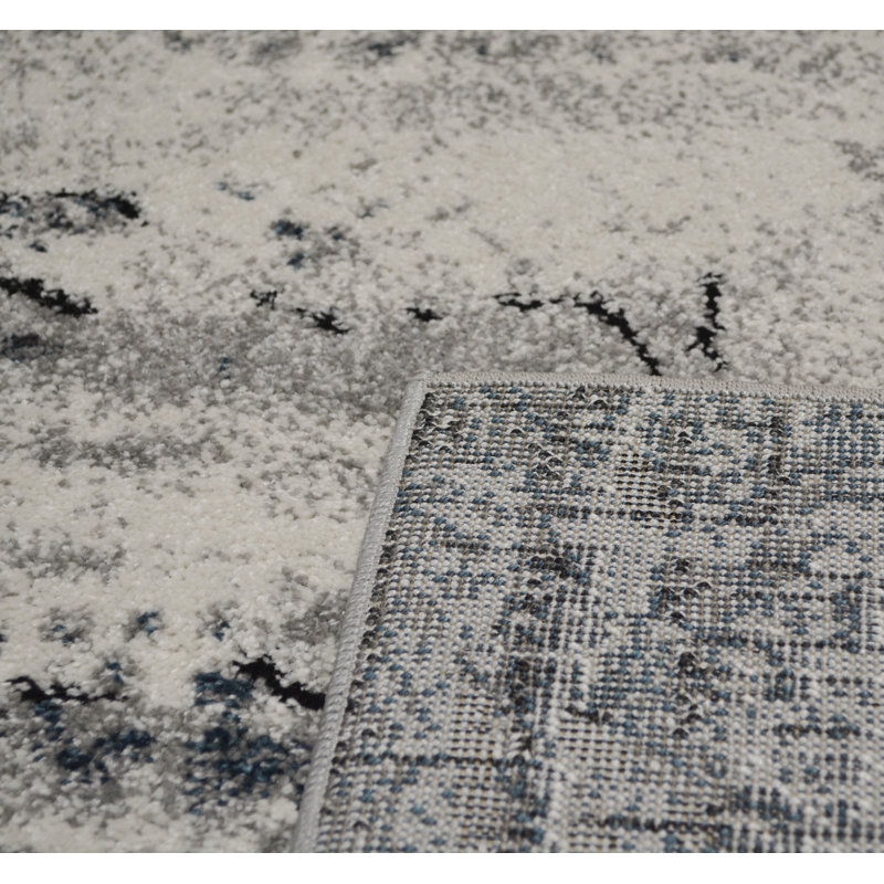 Tapis gris / beige Mirage, Rectangle 5 pi 3 po x 7 pi 3 po