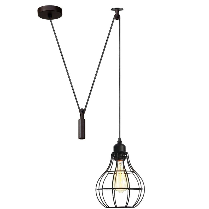 Lagarto 1 - Light Black Lantern Pendant, Yes
