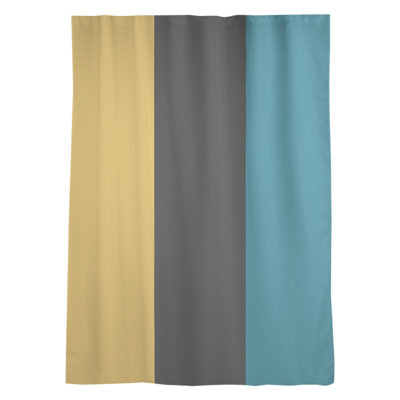 Stripes Sheer Rod Pocket Single Curtain Panel