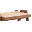 Chaise d'appoint naturelle - assise de 22 po de largeur, 16 po de hauteur, 19 po de profondeur, assise élégante et pratique avec option de siège chic et respirant de 10 po de hauteur