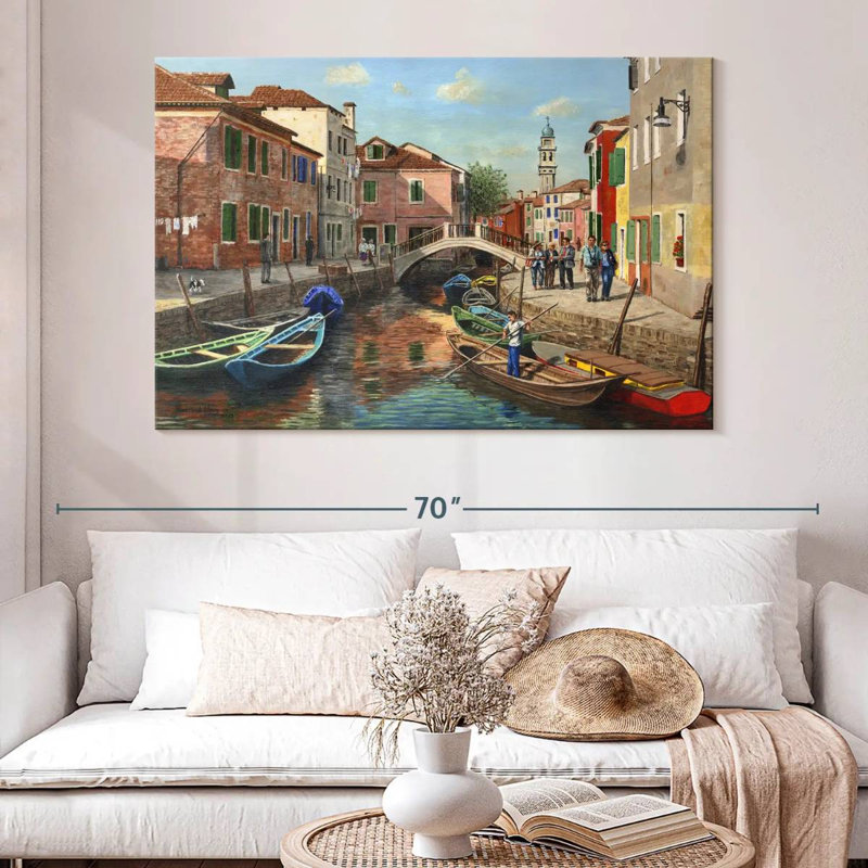 Canal Nicci Burano Venise, H 34 po x l 51 po