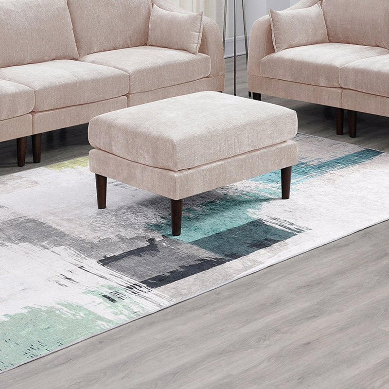 Magnifique repose-pieds rose en tissu Morgan, Rose
