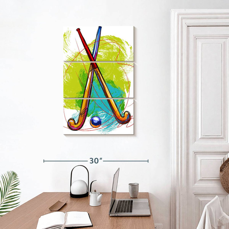 Scribble de hockey sur gazon Sireci, H 32 po x l 20 po