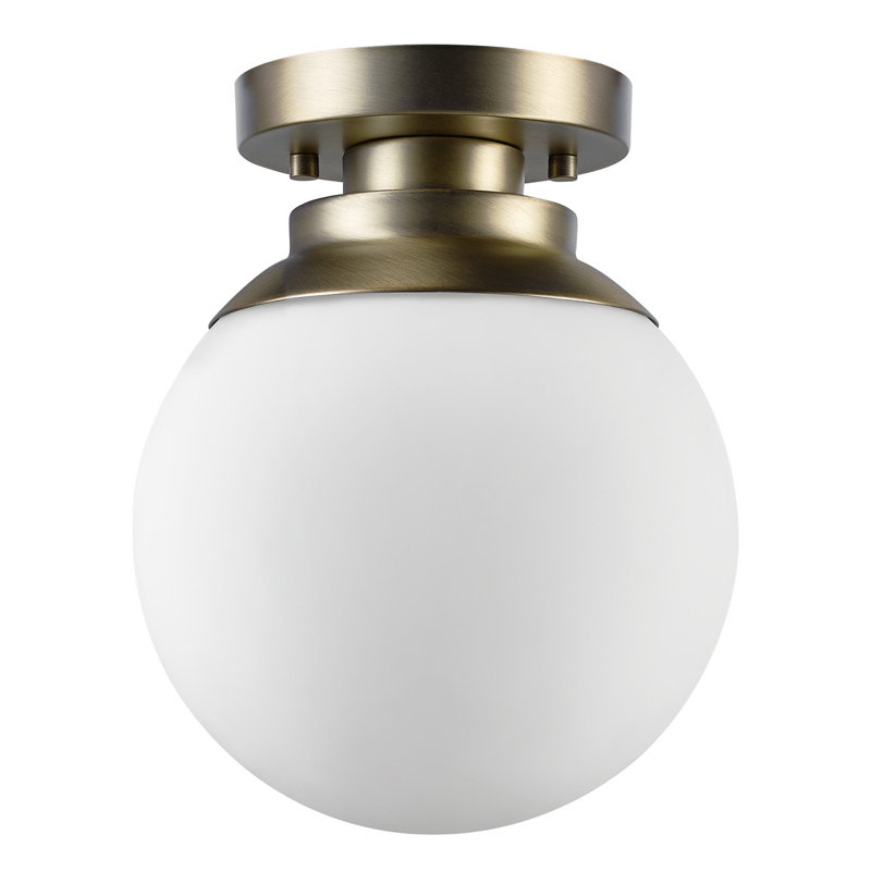 Plafonnier semi-encastré 1 lumière 8 po Blas