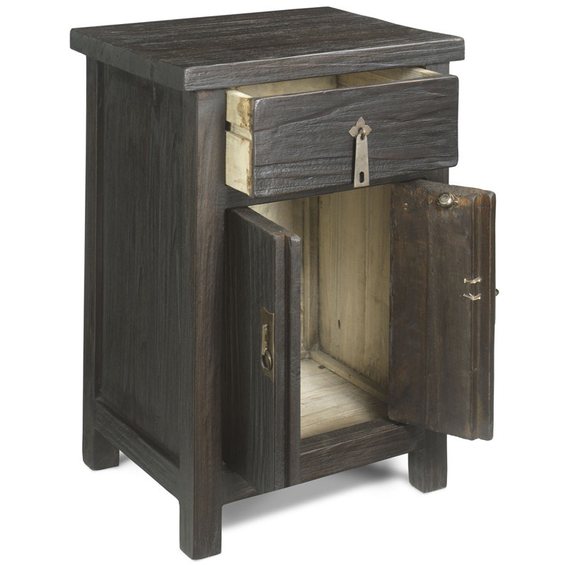 Carnstroan 42cm W Solid Wood Bedside Table