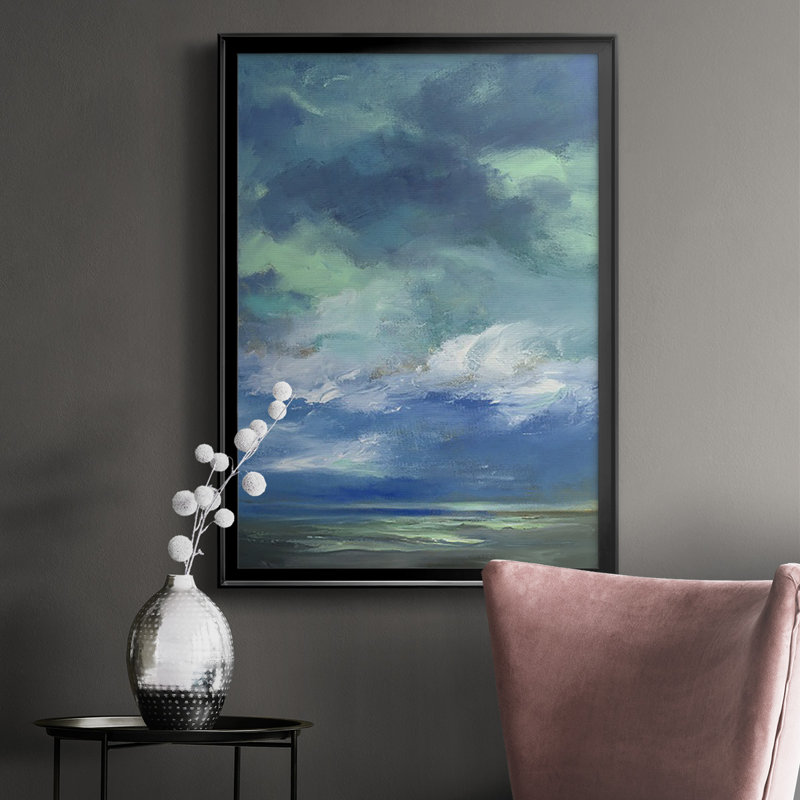 «Island Morning», reproduction encadrée de qualité supérieure - prête à être accrochée, H 42,5 po x l 30,5 po x P 1,25 po