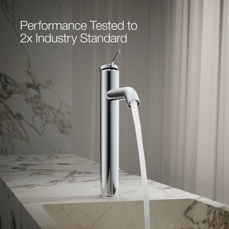 Components Single-Handle Bathroom Sink Faucet, Polished Chrome