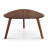 Triangular 2-Piece Walnut Wood Nesting Table