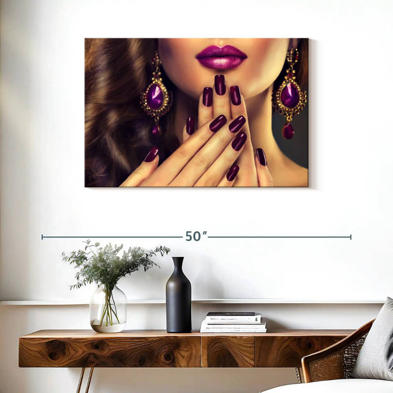 Shuttleworth Purple Nails, 24" H x 36" W