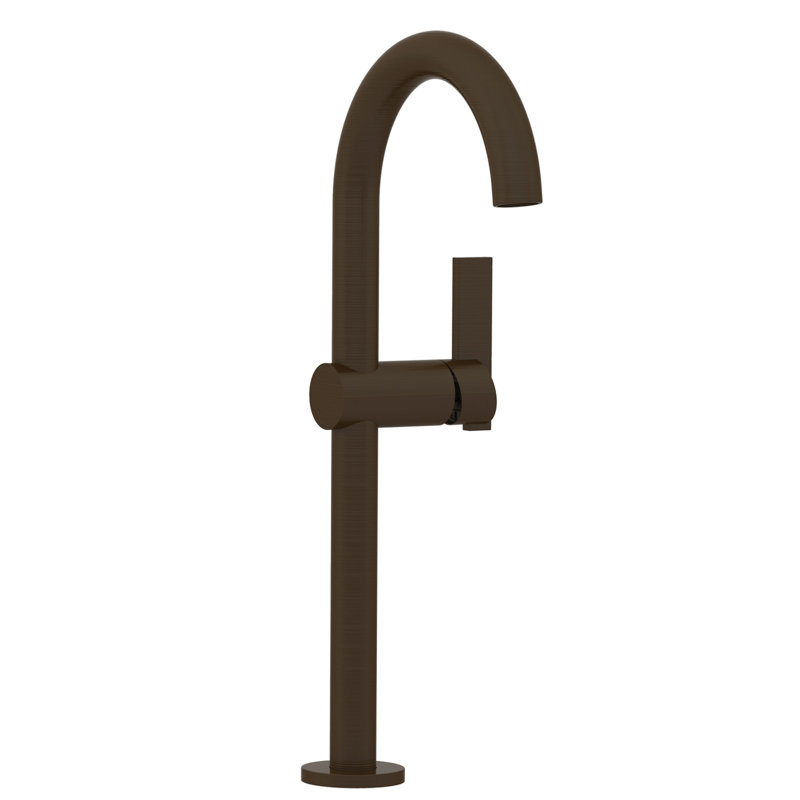 Priya Single Hole Vessel Faucet, Oil Rubbed Bronze - Hand Relieved