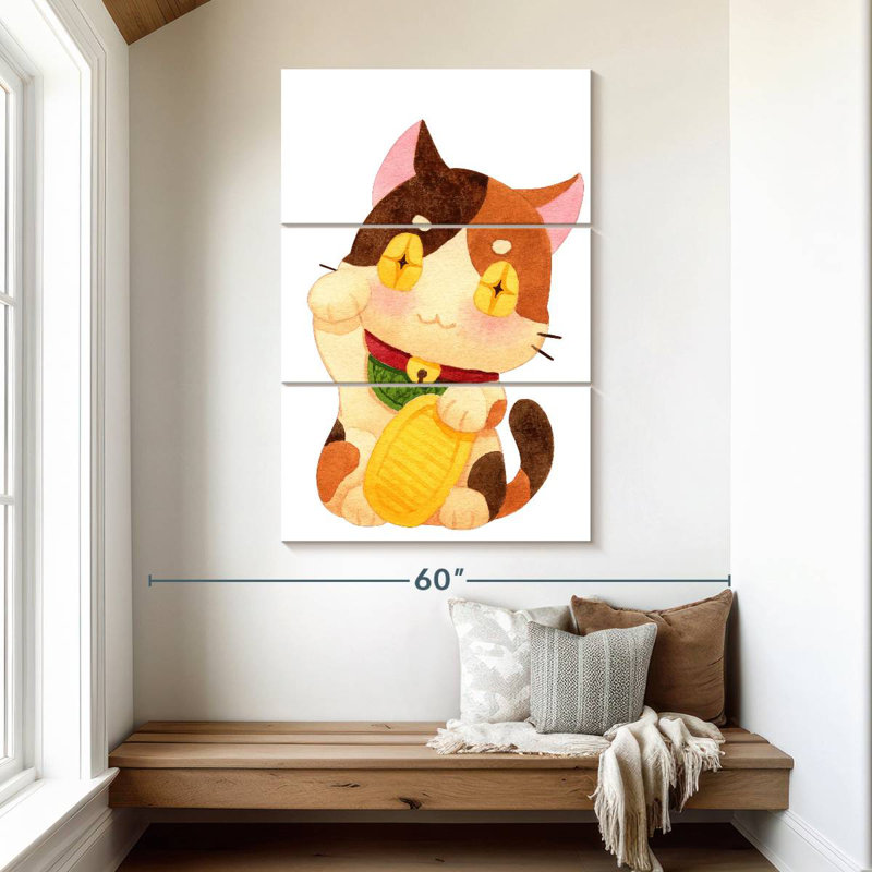 Brampt Chinese Cat, 50" H x 32" W