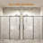 56-60" W * 76" H Stainless Steel Round Tube Frameless Single Sliding Shower Door, 1/4"-Thick (6Mm) SGCC Clear Tempered Glass Door, Reversible Installation