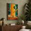 Desert Under Stars Retro - Wrapped Canvas-2102048484-2102048490