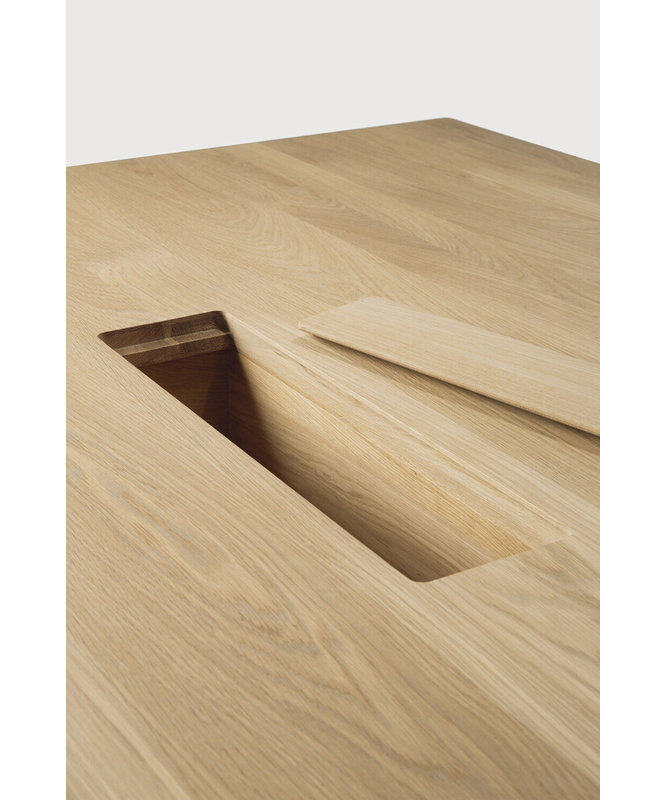Geometric 123.5'' Solid Wood Rectangle Conference Table