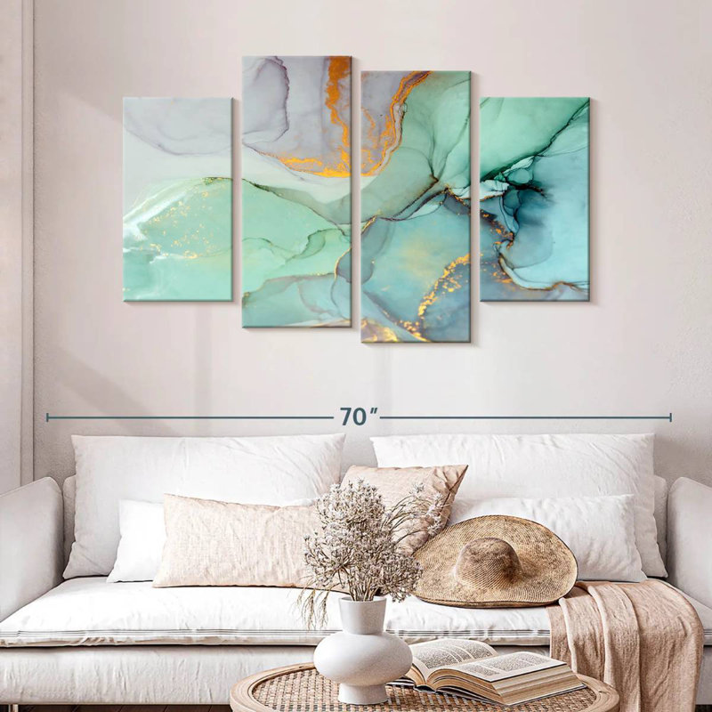 Avery Green Bronze Abstract, 32" H x 52" W